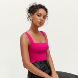 Reformation Canyon Knit Tank Corvette - Size XL